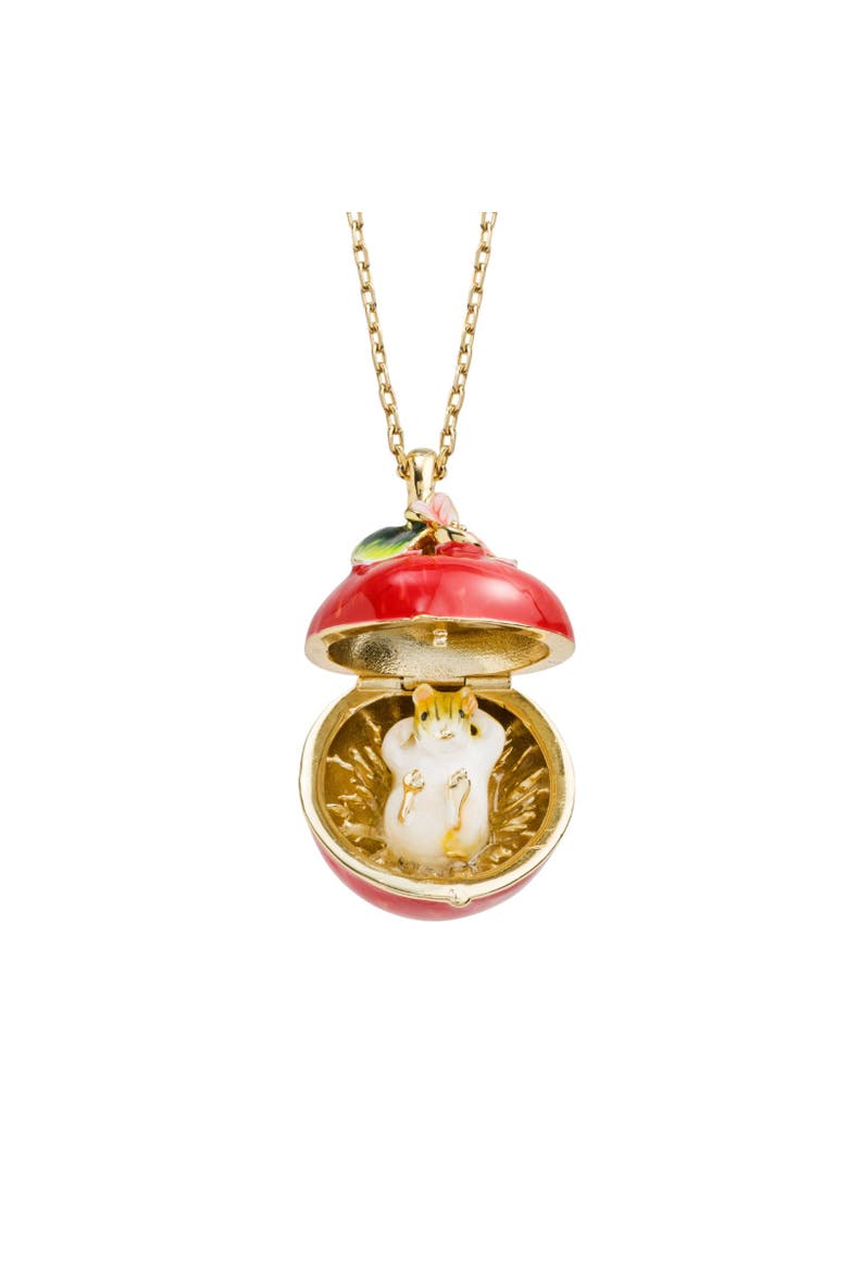 Apple Blossom & Mouse Locket, Main, color, Apple Blossom