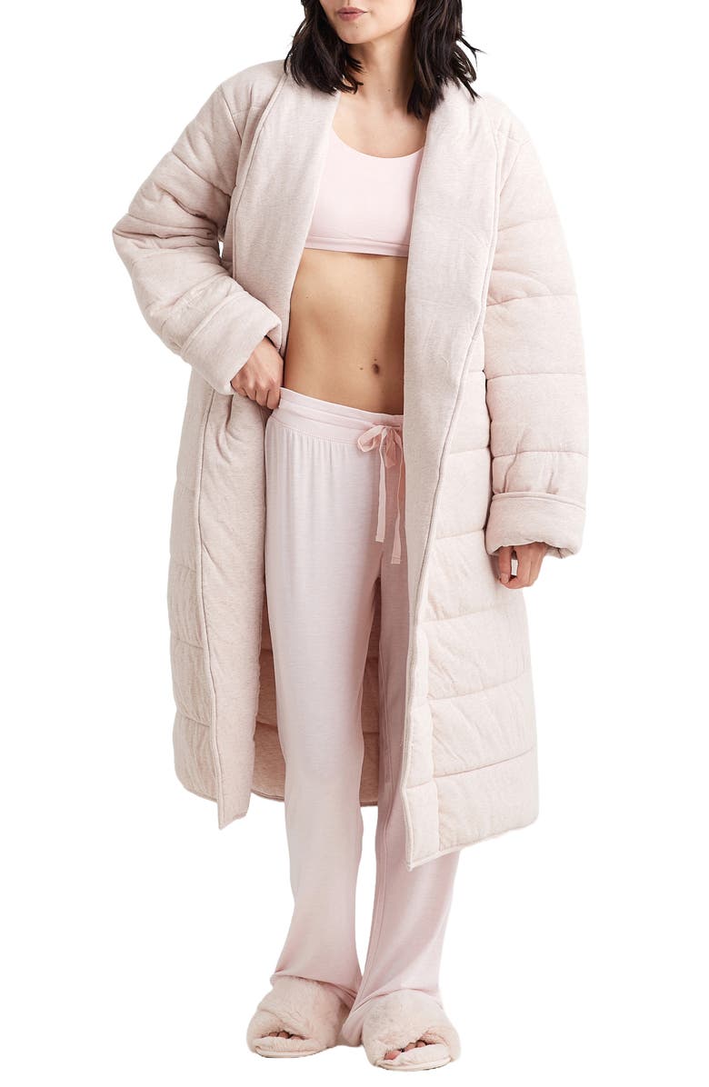 Papinelle Cuddle Puffa Quilted Robe, Alternate, color, 