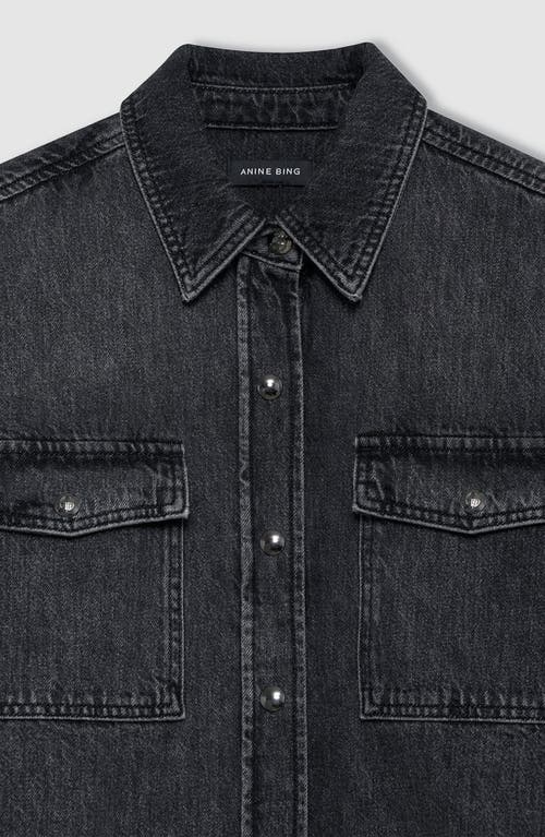 Anine Bing Paxton Shirt In Black
