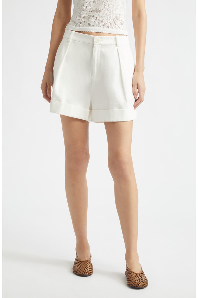 Nara Cuffed Shorts, Main, color, OPTIC