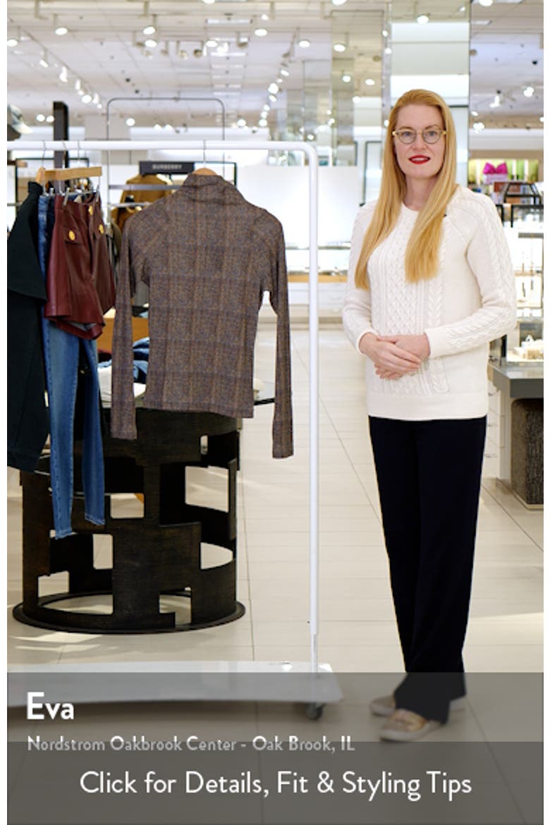 Shaw Paneled Plaid Turtleneck T-Shirt video