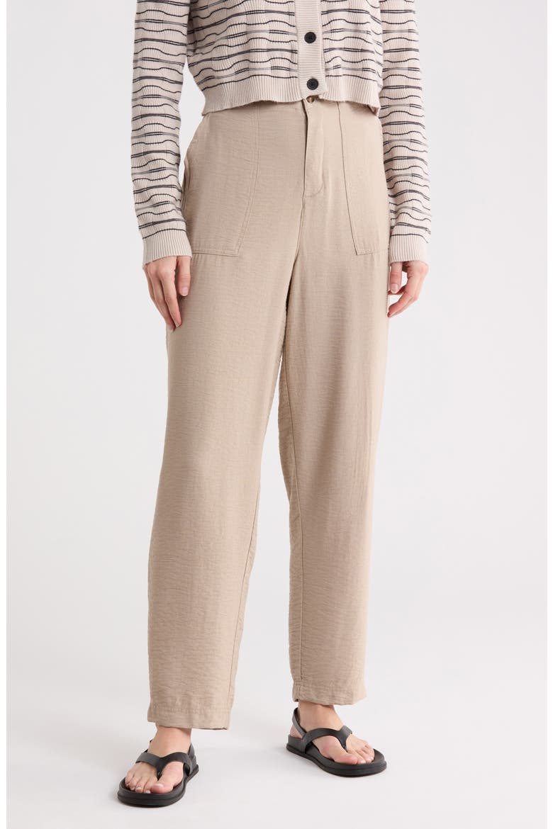 Crepe Pants, Main, color, FAWN BROWN