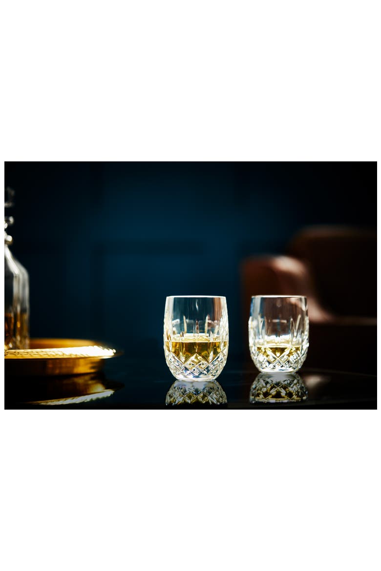 Lismore Connoisseur Set of 2 Lead Crystal Rounded Tumblers, Alternate, color, CLEAR