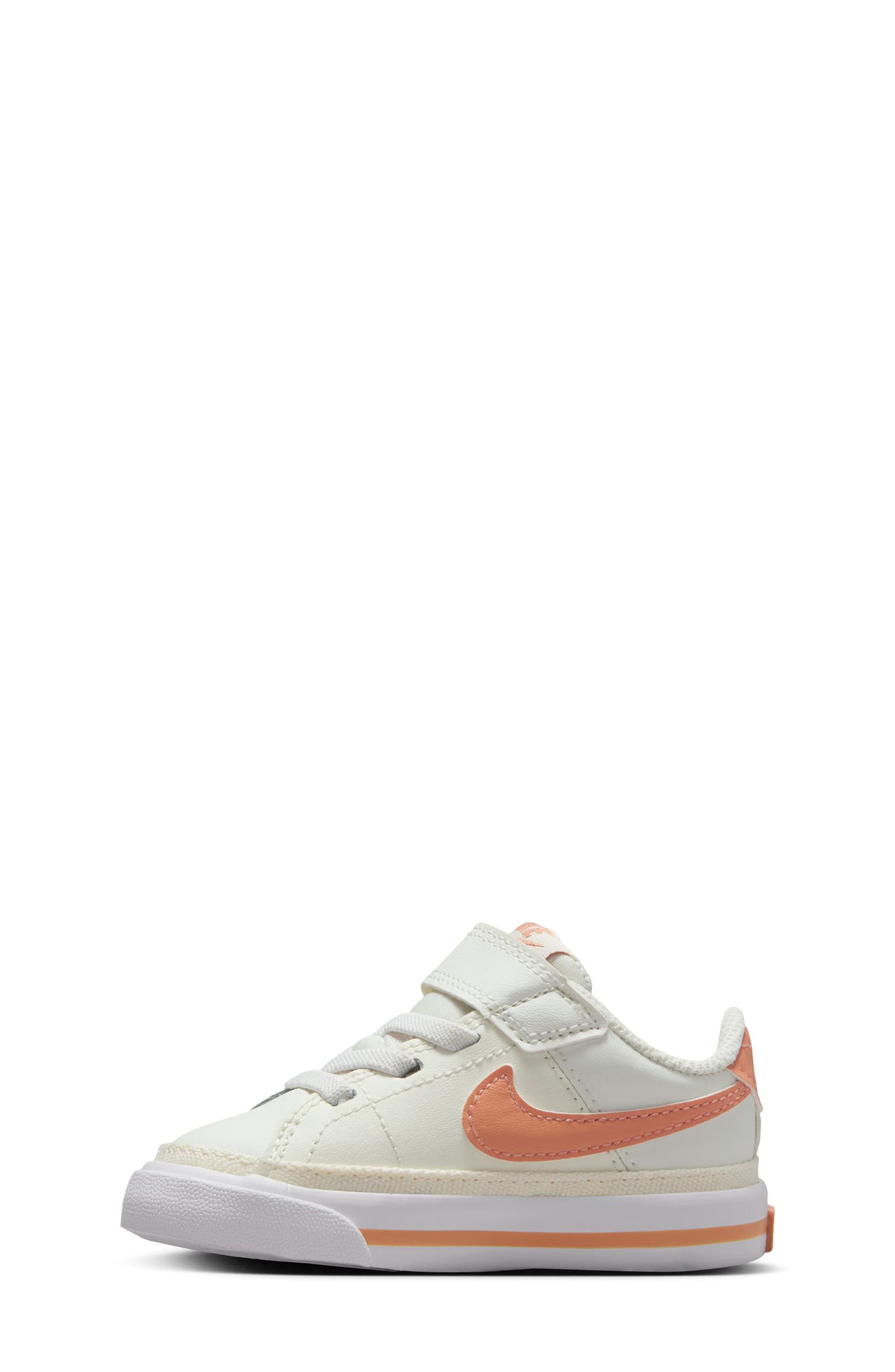 Nike Court Legacy Sneaker, Alternate, color, Sail/ Apricot/ White/ Guava