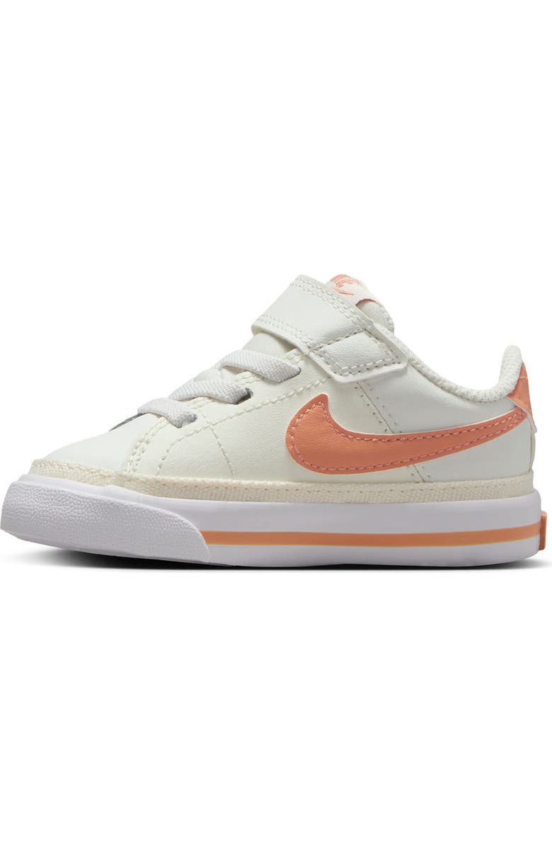 Nike Court Legacy Sneaker, Alternate, color, Sail/ Apricot/ White/ Guava