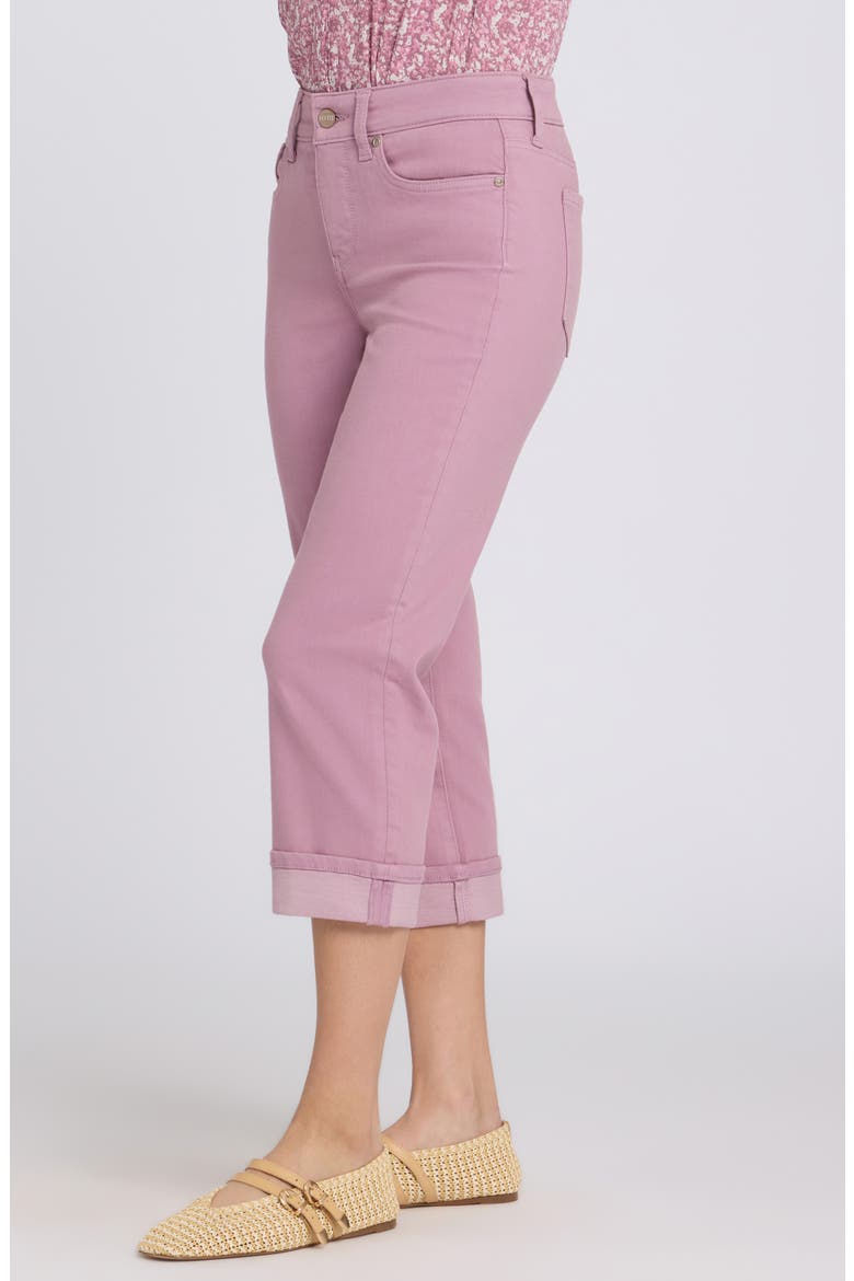 Marilyn Straight Leg Capri Jeans, Alternate, color, DUSKY DAISY