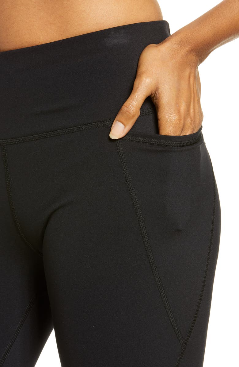 Sweaty Betty Power Workout Crop Pocket Leggings, Alternate, color, Black