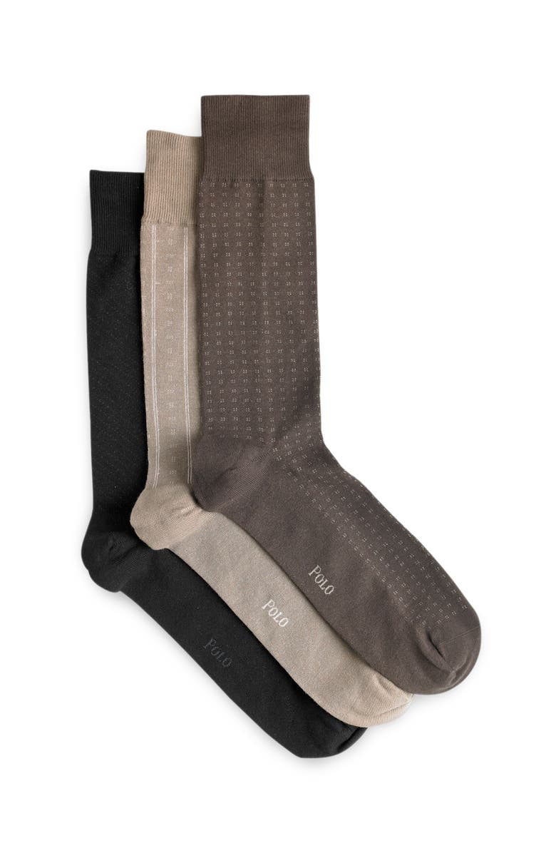 Polo Ralph Lauren Big & Tall 3-pk Patterned Socks, Main, color, 