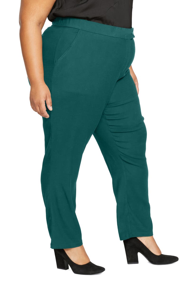 Universal Standard Meg Luxe Pants, Alternate, color, Scarab