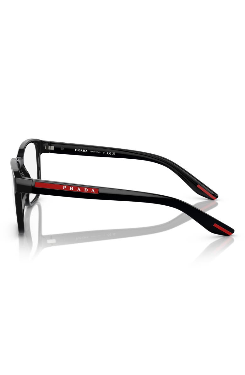 Prada Linea Rossa 57mm Pillow Optical Glasses, Alternate, color,