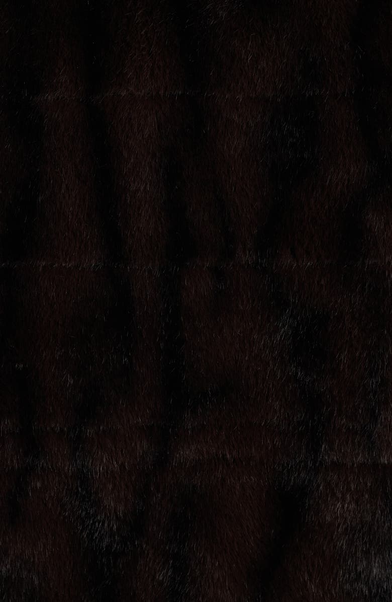 Elie Tahari The Eliana Faux Fur Coat, Alternate, color, Brown Mink