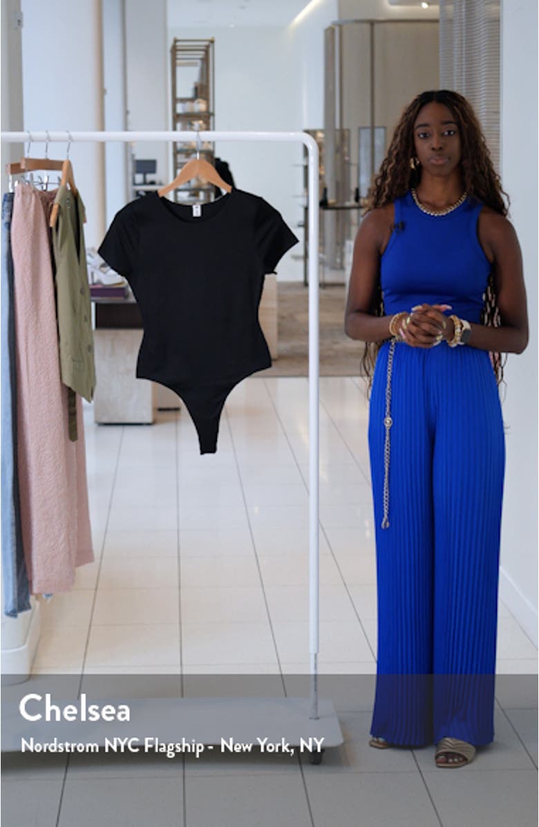 Butter Short Sleeve Rib Bodysuit, sales video thumbnail