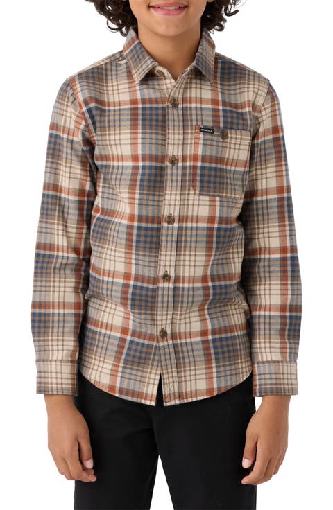Kids' Winslow Plaid Flannel Button-Up Shirt (Big Kid)