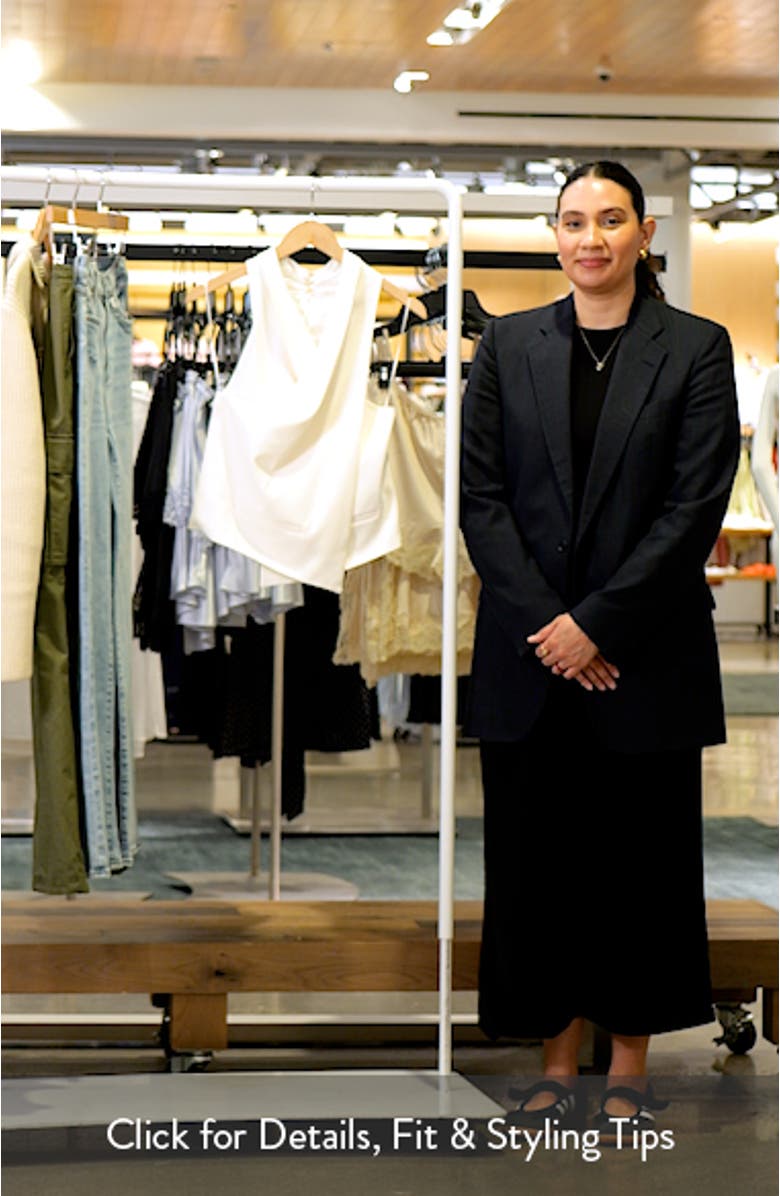 Andie Cross Front Halter Top, sales video thumbnail