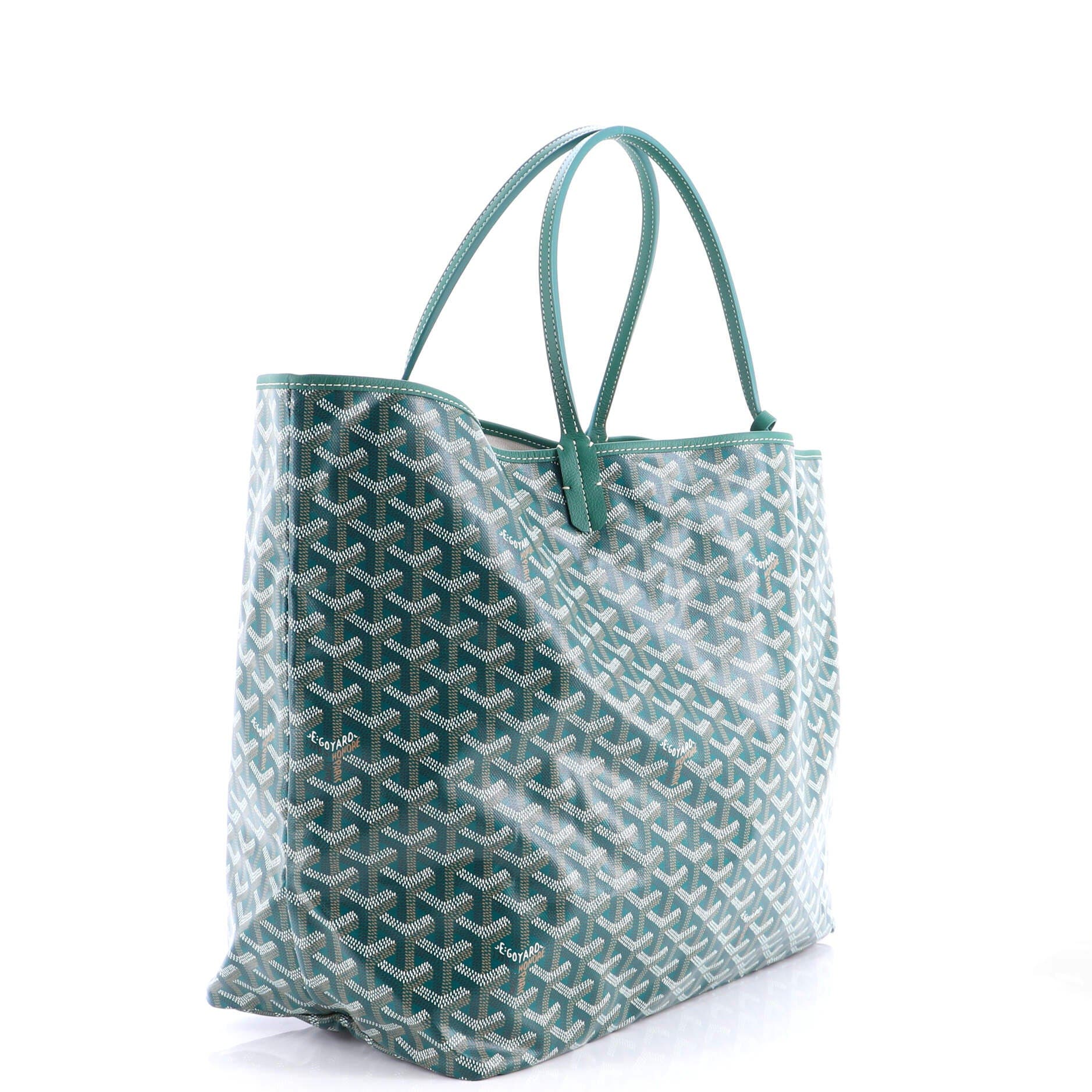 Pre-Owned Goyard Saint Louis Tote Coated Canvas GM, Alternate, color, Green