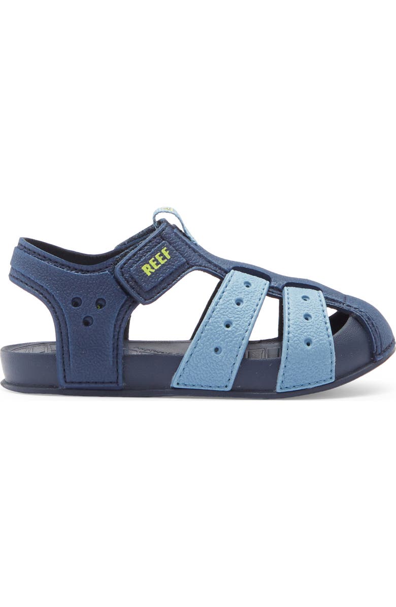 Reef Kids' Little Water Beachy Waterproof Sandal, Alternate, color, Grey/ Ocean/ Lime