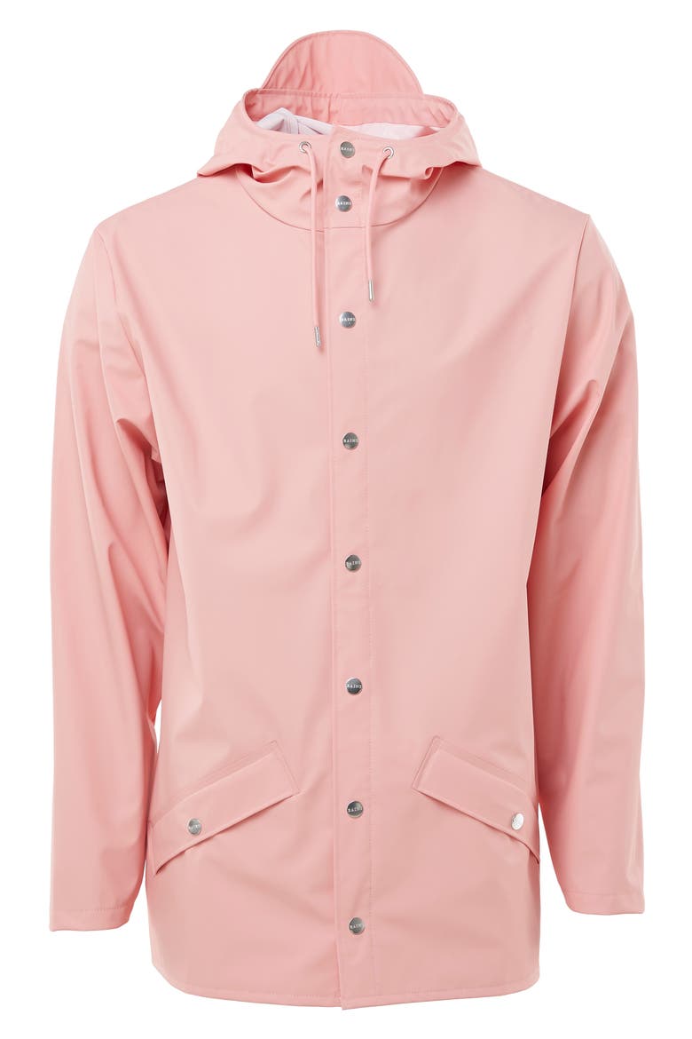 Lightweight Hooded Rain Jacket, Alternate, color, SILVER