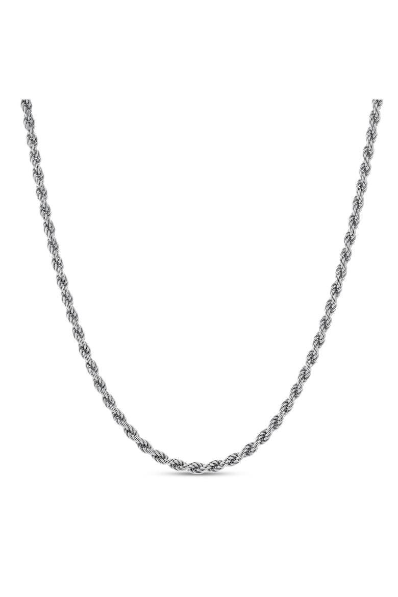 Mizuki Rope Chain Necklace 925 Silver, Main, color, Sterling Silver