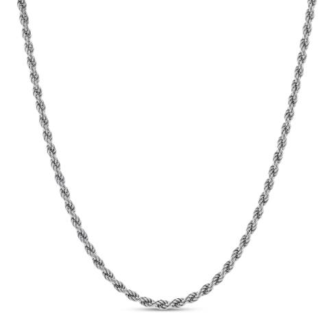 Mizuki Rope Chain Necklace 925 Silver