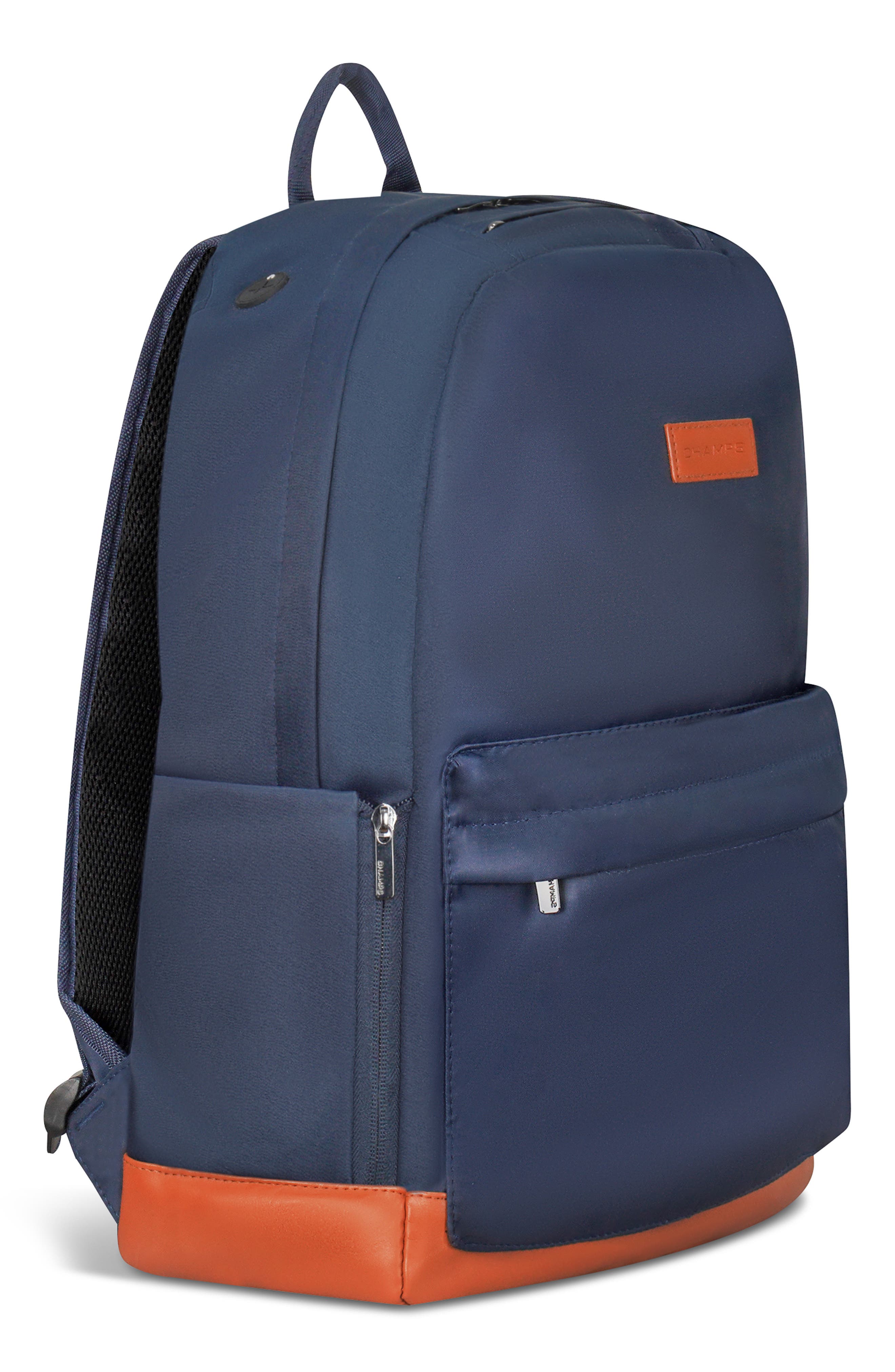 CHAMPS Water Resistant Nylon Backpack, Alternate, color, Navy