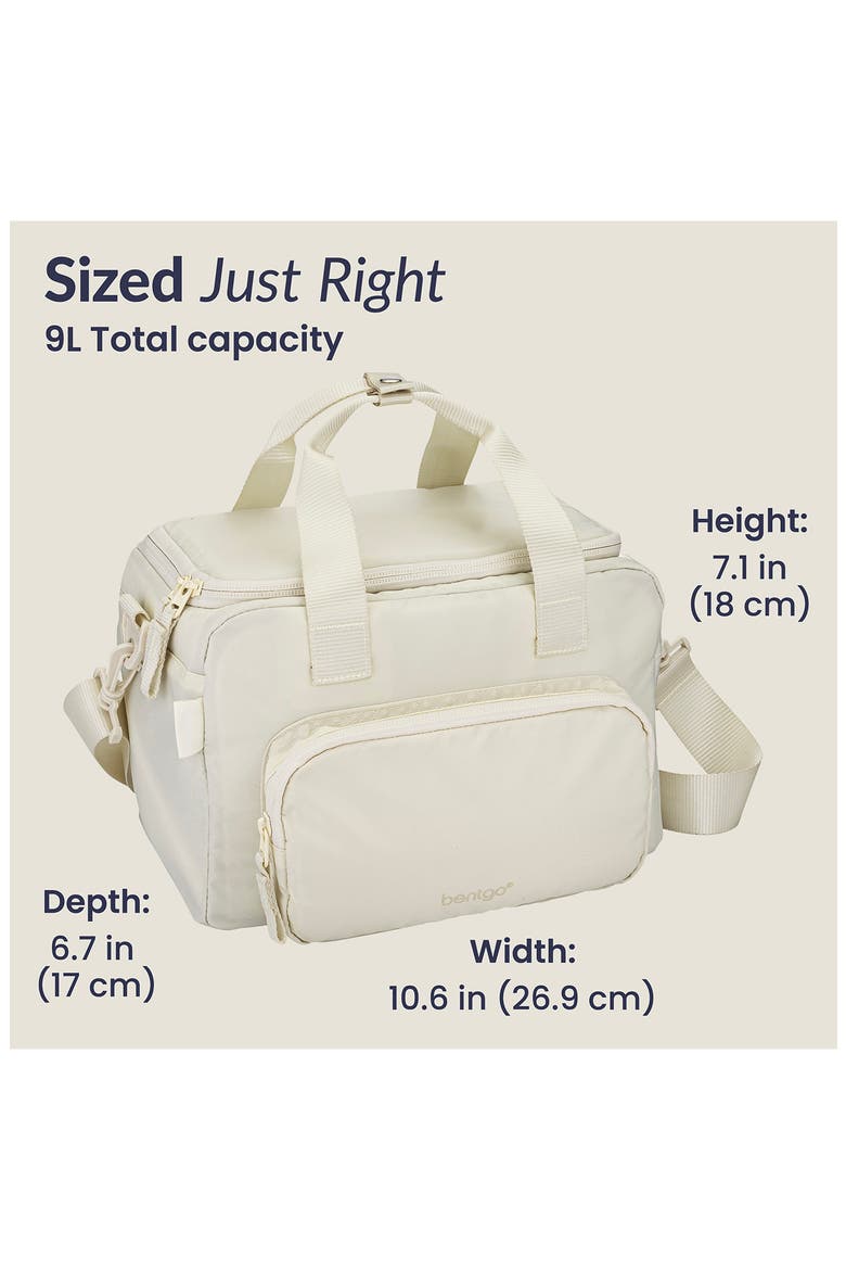 Large Insulated Lunch Bag, Alternate, color, BONE