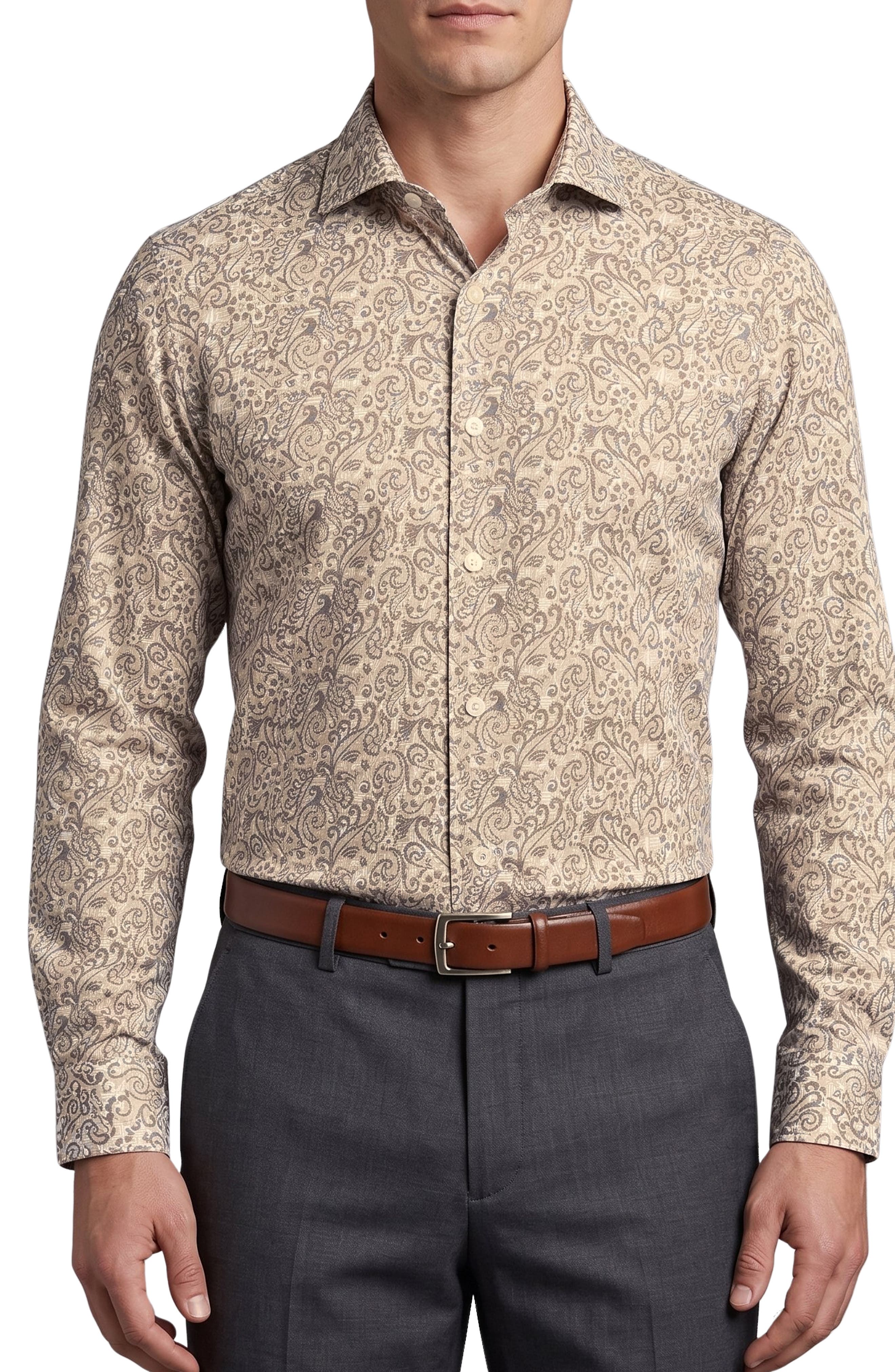 Paisley Cotton Dress Shirt