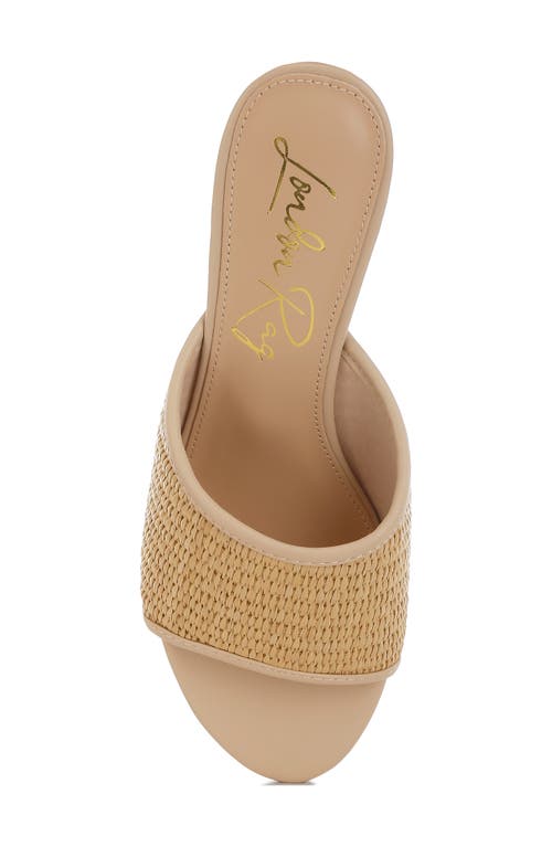 London Rag Osminda Wedge Sandal In Natural