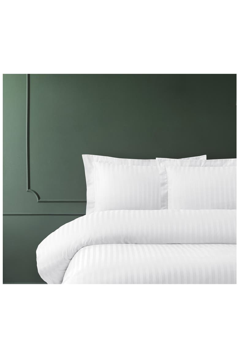 Stripe Sateen 2-Pack Pillowcases, Main, color, WHITE