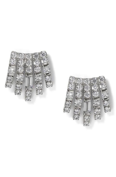 Delphine Cubic Zirconia Stud Earrings