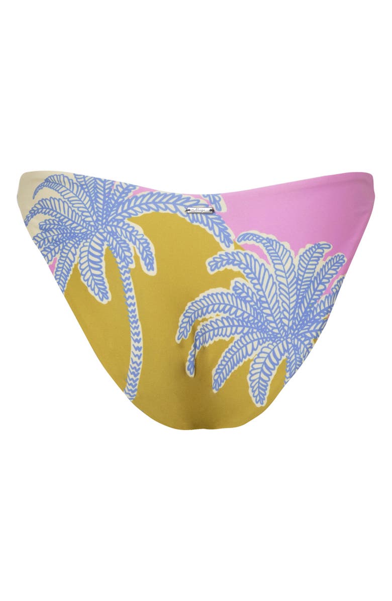 Maaji Periwinkle Palms Splendor Reversible Bikini Bottoms, Alternate, color, Beige