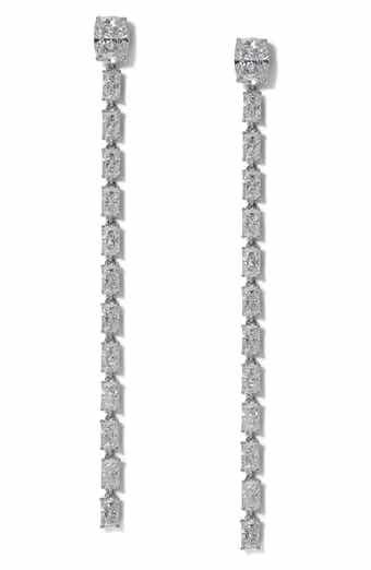 Nadri Northern Lights Cubic Zirconia Linear Drop Earrings