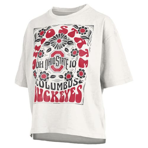 Pressbox White Ohio State Buckeyes Harmony Oversized T-shirt