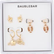 BaubleBar Football Set of 3 Earrings