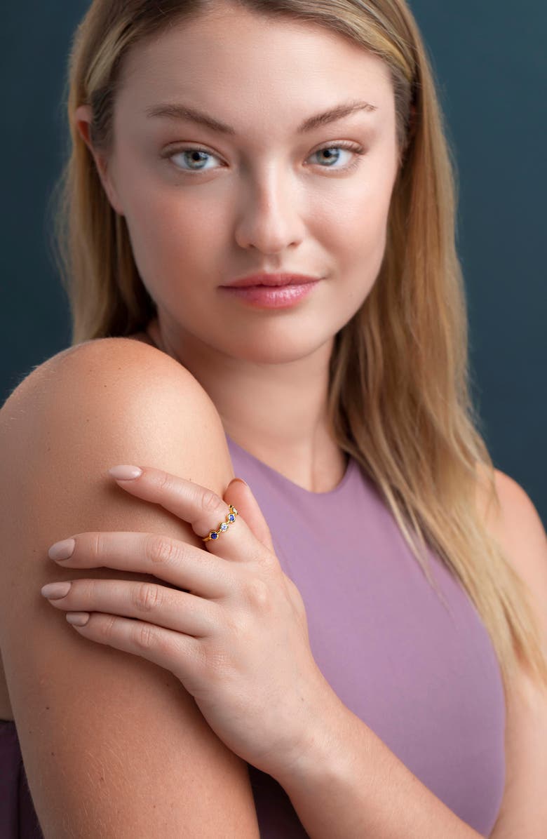 Bony Levy El Mar Diamond & Sapphire Circle Ring, Alternate, color, 