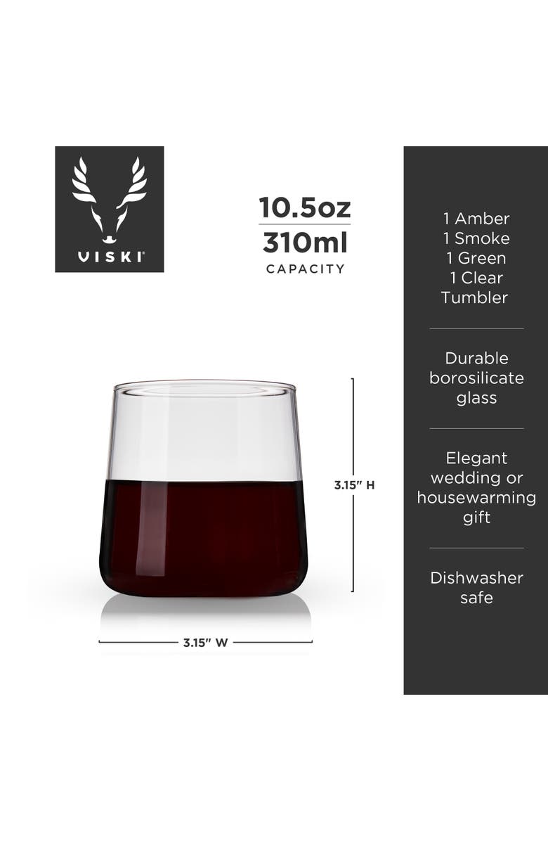 Viski Aurora Cocktail Tumblers, Alternate, color, Assorted