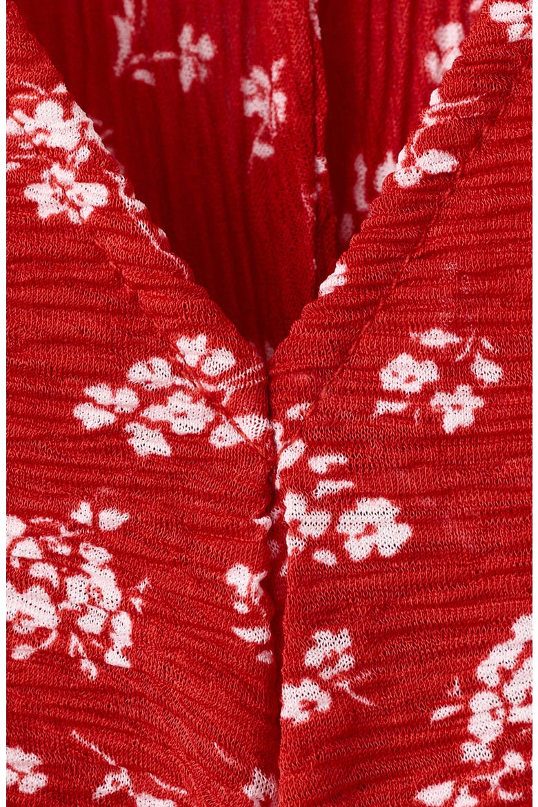 Print Midi Dress, Alternate, color, RED