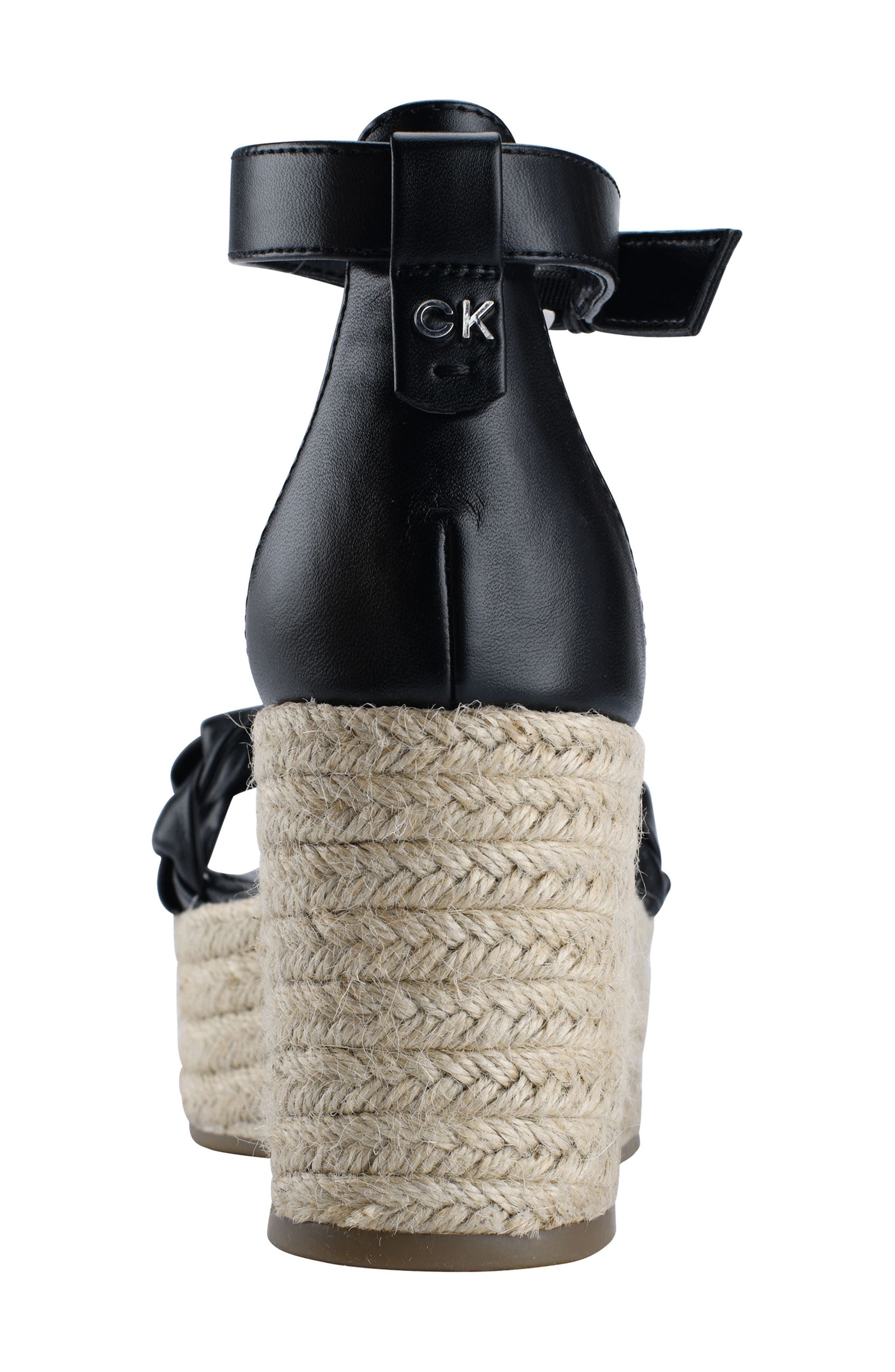 Calvin Klein Thea Espadrille Platform Wedge Sandal, Alternate, color, 