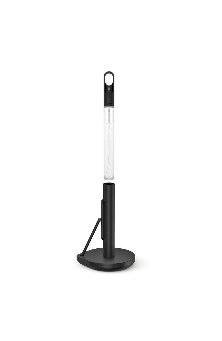 simplehuman paper towel holder with spray, Alternate, color, Matte Black