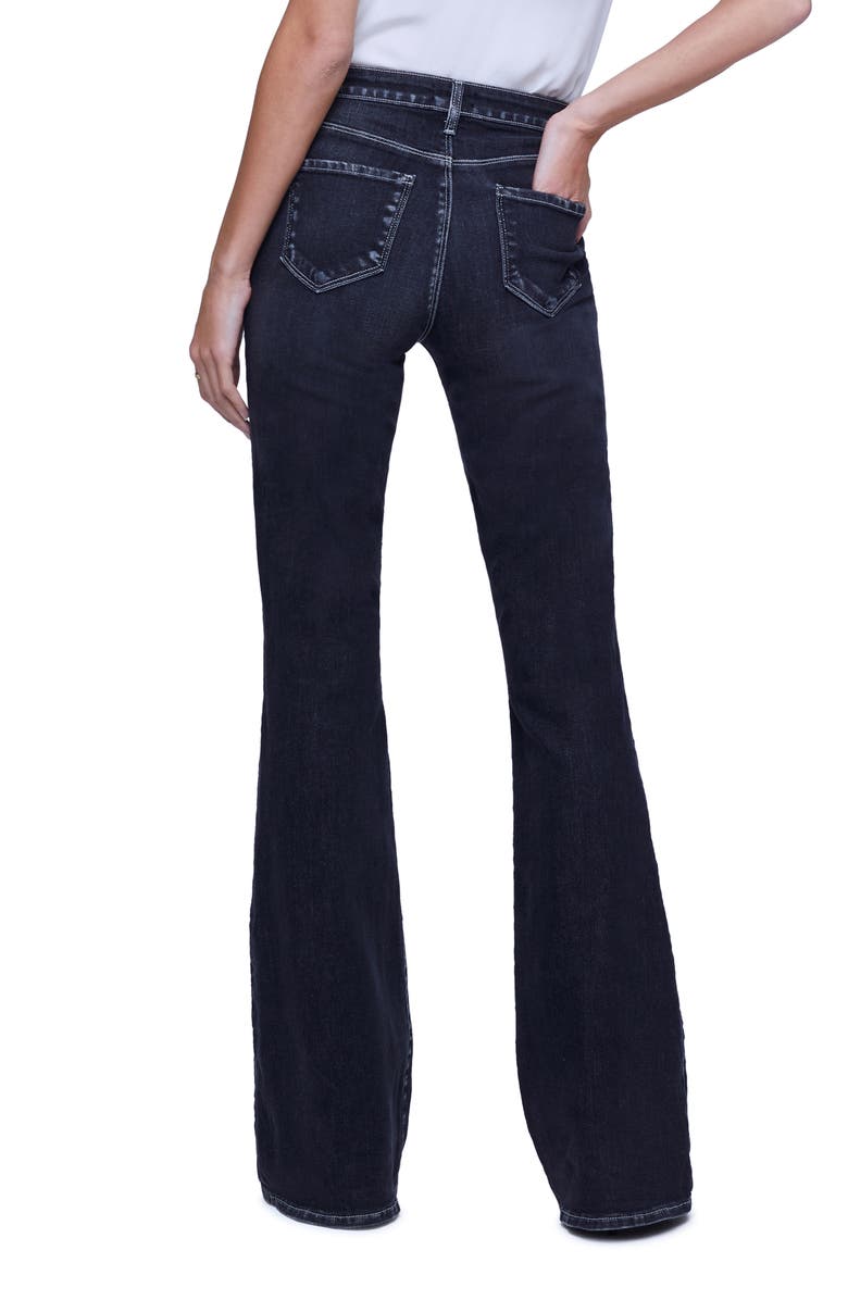 L'AGENCE Bell High Waist Flare Jeans, Alternate, color, 