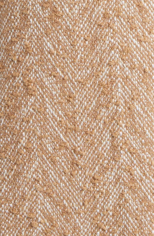 Hugo Boss Boss Catara Longline Tweed Jacket In Brown