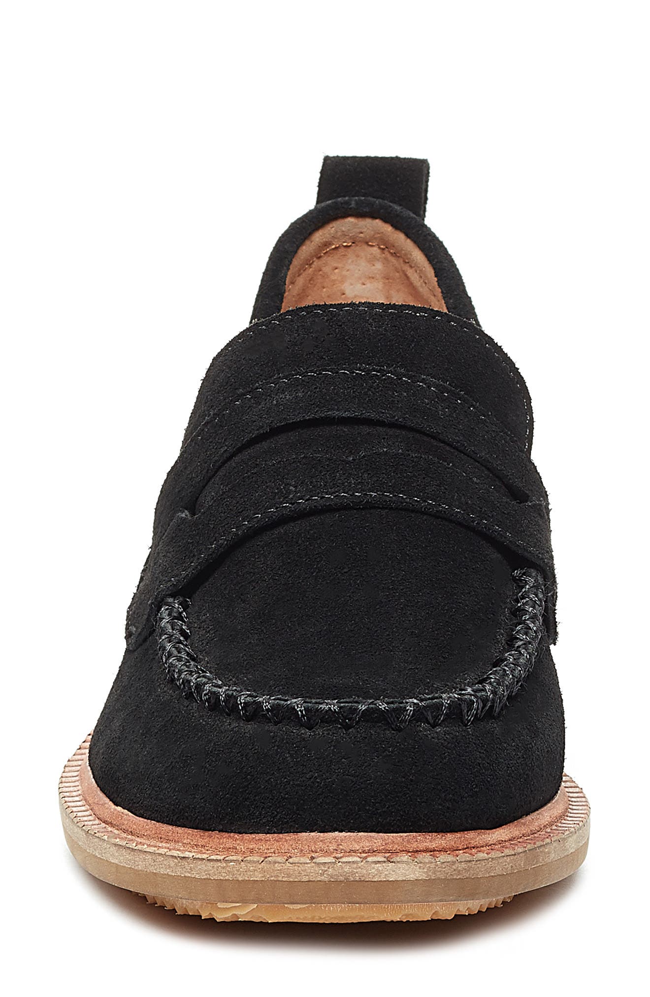 Kelsi Dagger Brooklyn Lens Penny Loafer, Alternate, color, Black