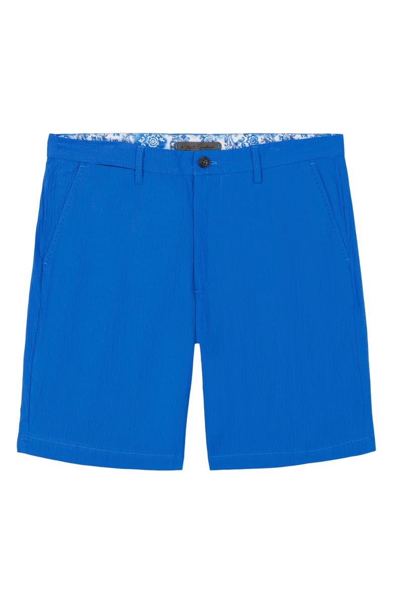 Robert Graham Thresher Seersucker Shorts, Alternate, color, Cobalt