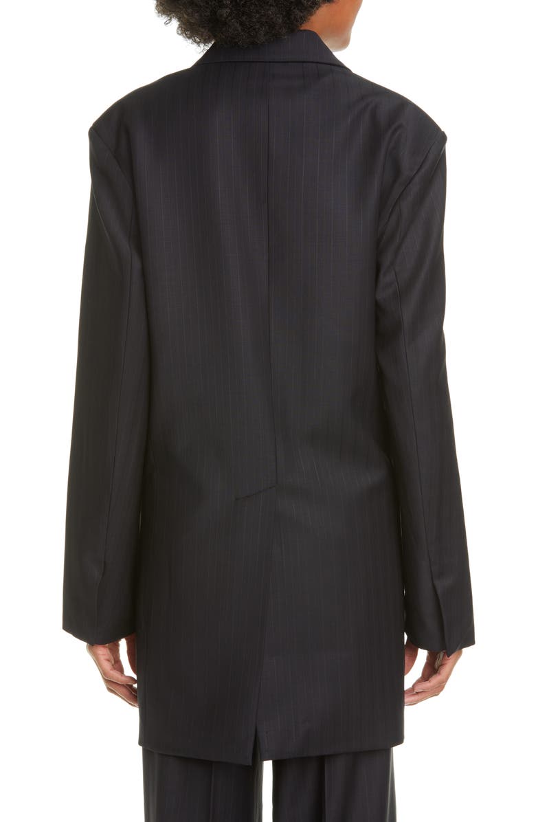 CO Pinstripe Oversize Wool Blend Blazer, Alternate, color, 