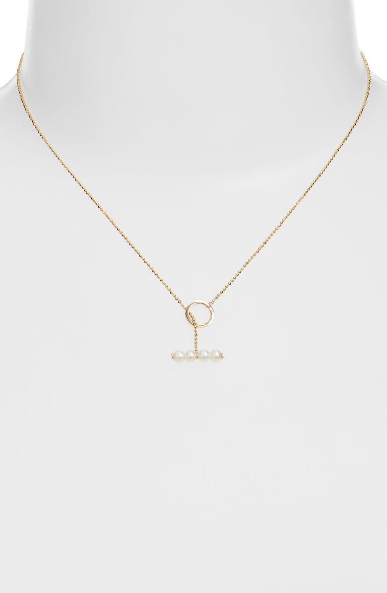 Poppy Finch Baby Pearl Toggle Necklace, Alternate, color, 