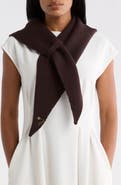 KARL LAGERFELD PARIS Chevron Knit Triangle Scarf