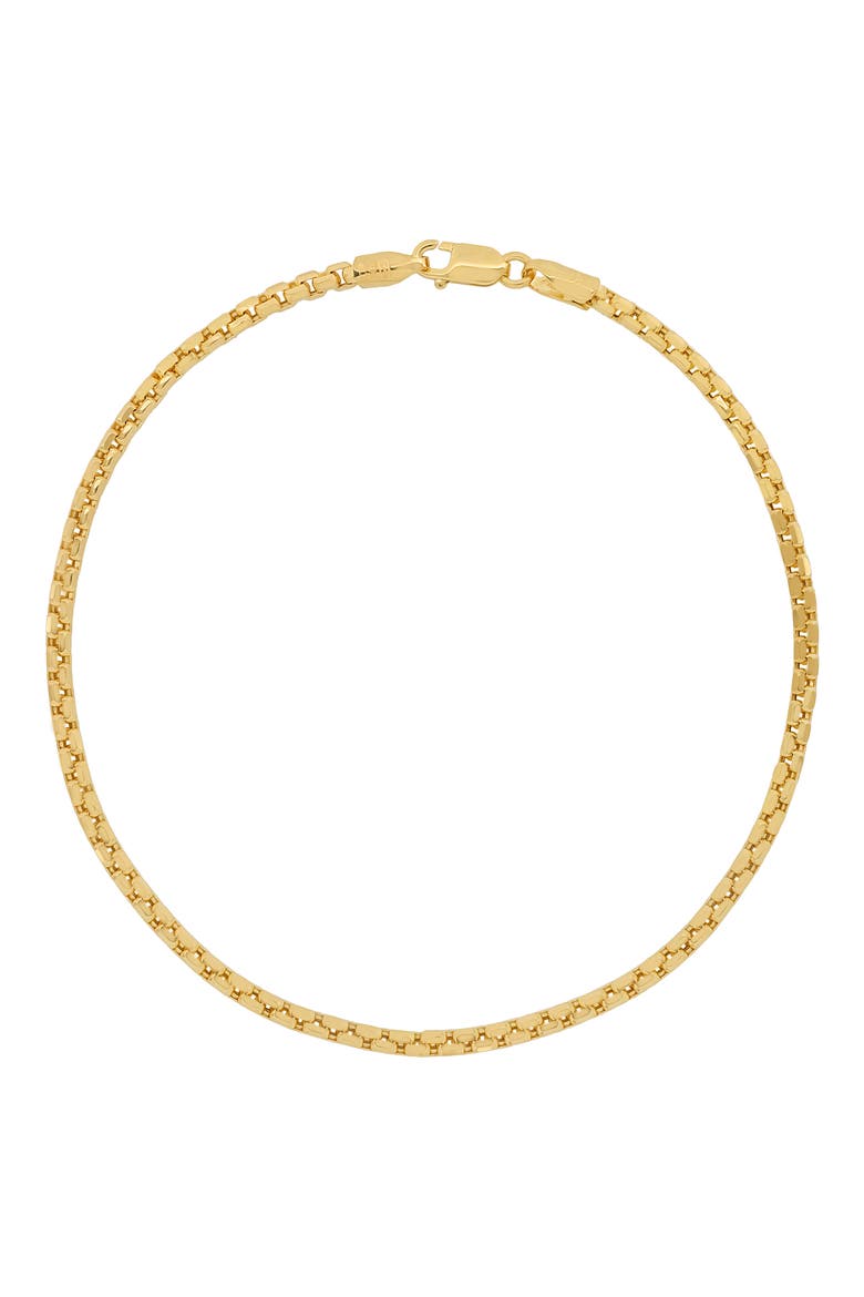 Rounded Box Link Chain Bracelet (Nordstrom Exclusive), Main, color, 14K YELLOW GOLD