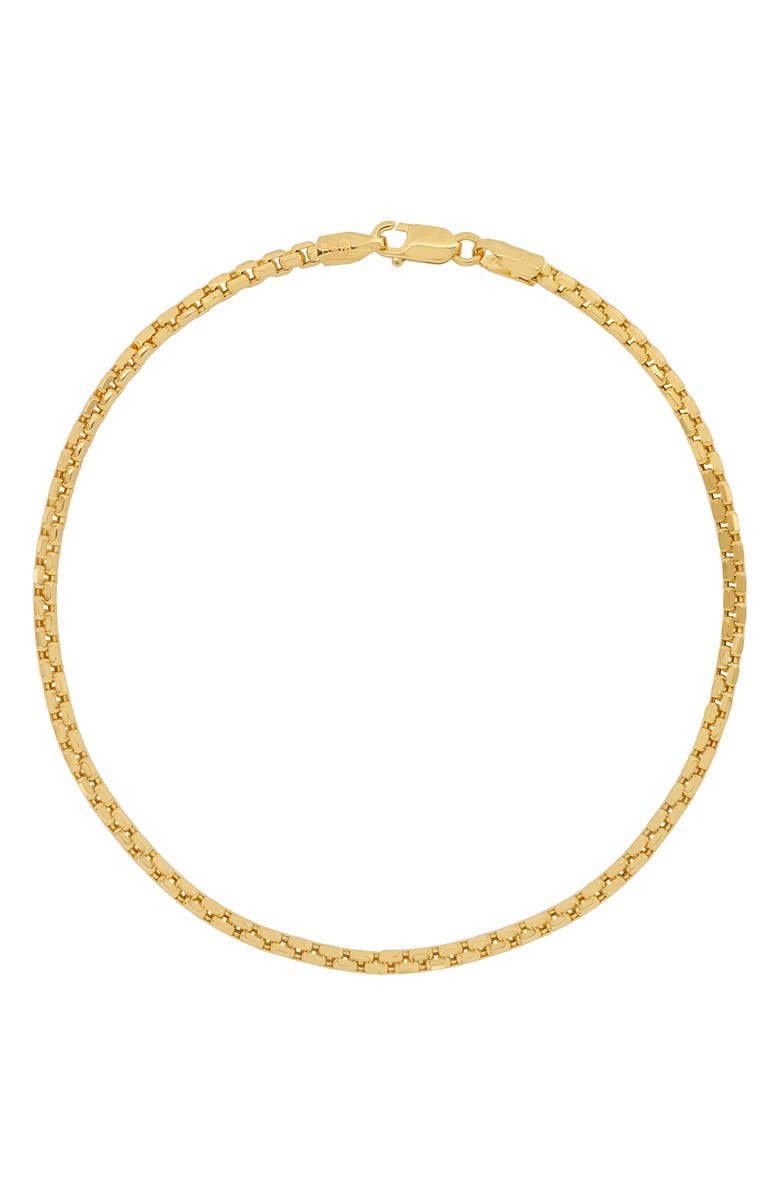 Bony Levy Rounded Box Link Chain Bracelet, Main, color, 14K Yellow Gold