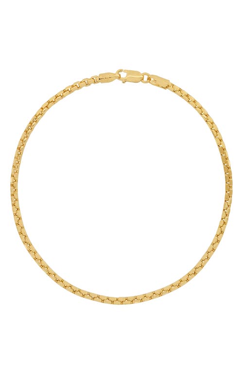 Bony Levy Rounded Box Link Chain Bracelet In 14k Yellow Gold