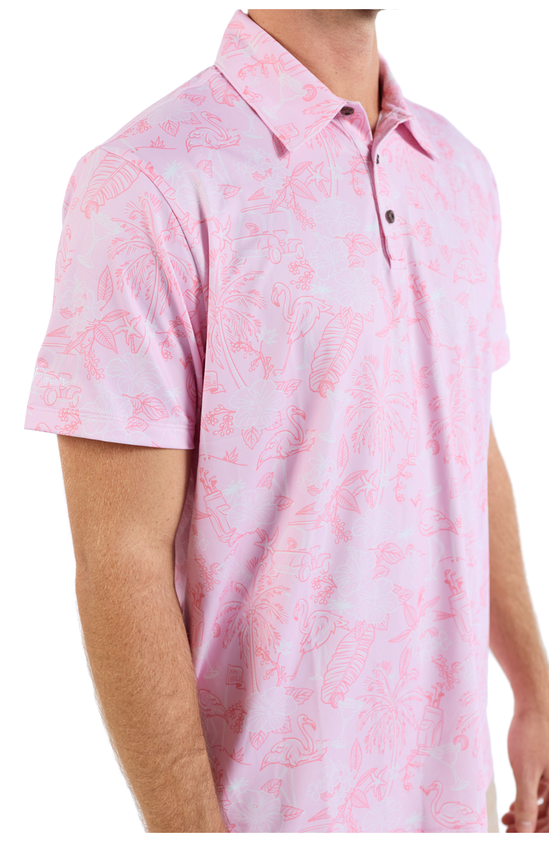 Kenny Flowers The 19th Hole - Pink Golf Shirt, Alternate, color, Pink