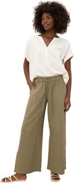 Pact Organic Cotton Coastal Double Gauze Split Hem Pant